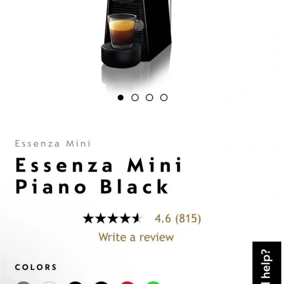 Black Coffee Machine with Milk Frother